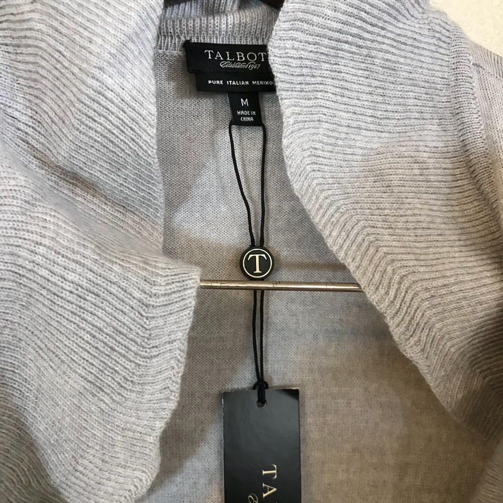 Talbots || Wool Gray Open Cardigan - Picture 2 of 7